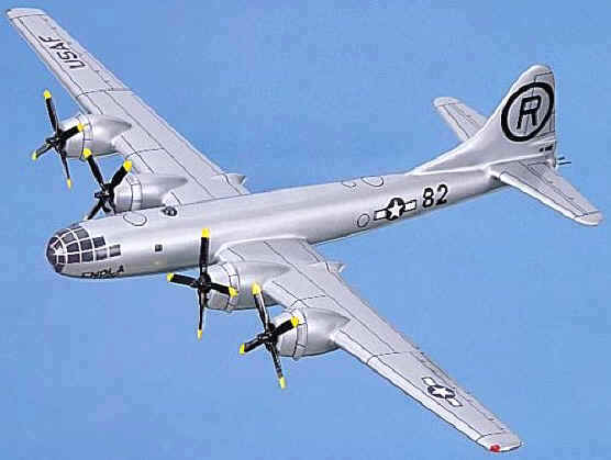 B-29 Super Fortress bomber - Enola Gay atomic bomb airplane