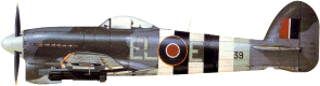 Hawker Typhoon flown by the Royal Air Force